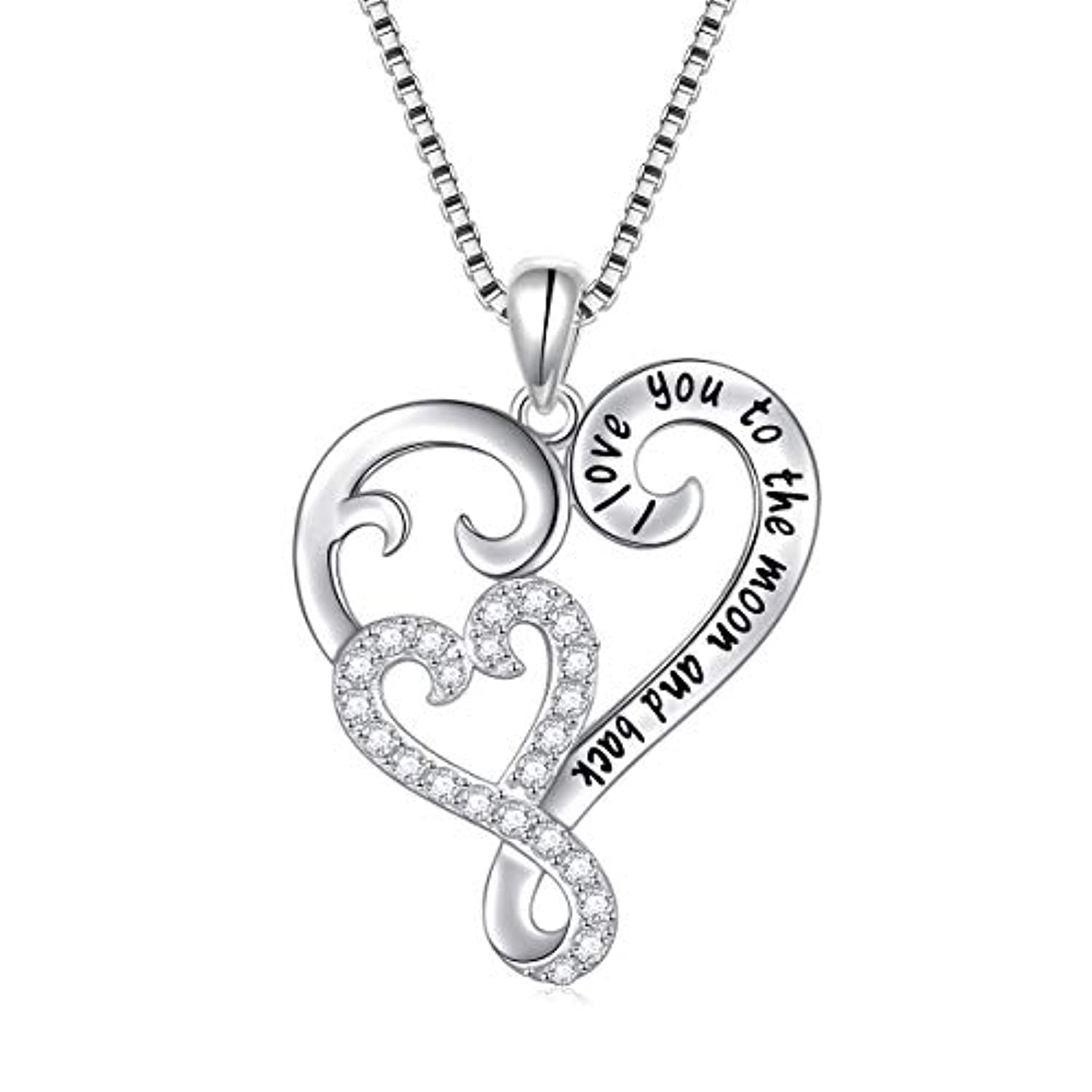 Amazon.com: DAOCHONG Mother and Child S925 Sterling Silver Mama Bear with  Cub Heart Pendant Necklace for Family : Clothing, Shoes & Jewelry