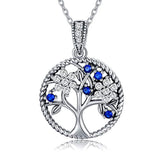  Silver Tree of Life Pendant Necklace