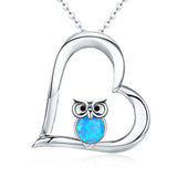 Opal Owl Necklace
