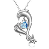 Silver Dolphin Cute Animal Necklace