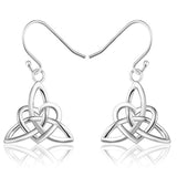 Irish Jewelry Triquetra Trinity Vintage Heart Celtic Triquetra Earrings for Women Girl Mother Daughter Gift