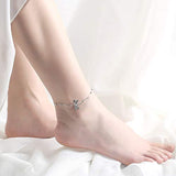Animal Anklet Sterling Silver Dragonfly Anklet  Cute Animal Jewelry for Women Girls Gifts