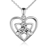 silver Irish Celtic Knot Necklace