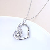 925 Sterling Silver Cute Animal Giraffe Follow Your Heart Pendant Necklace For  Women Girls Birthday Gift Jewelry