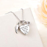 Heart Urn Necklace Ashes Angel Wings S925 Sterling Silver Memorial Cremation Jewelry Pendant Necklaces