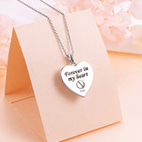 S925 Sterling Silver Heart  Memorial Ashes Keepsake Exquisite Cremation Pendant Necklace