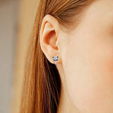 Fox Earrings 925 Sterling Silver Huggie Hoop Earrings  Animal Hoop Earrings Fox Jewelry Gifts for Women