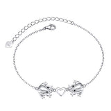 S925 Sterling Silver Frog Bracelet For Women