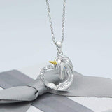 925 Sterling Silver Unicorn Pendant Necklace Rings Gifts for Girls Women
