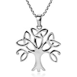 Silver Celtic Knot Pendants Necklace