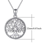 Celtic knot Tree of Life  Necklace 925 Sterling Silver Jewelry Necklace for Women/Girlfriend/Teens