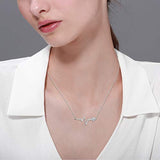 925 Sterling Silver Heartbeat Necklace for Her Platinum Plated Lifetime Pulse Necklace for Women