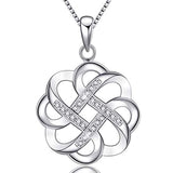Silver Celtic Knot Necklace 