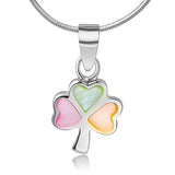 Clover Heart Love Pendant Necklace