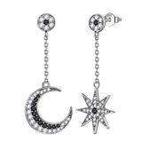 Moon and star earring