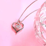 925 Sterling Silver Heart Necklaces for Women Cubic Zirconia Infinity Love Pendant Necklace Gift for Women