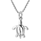 Tiny Hawaiian Sea Turtle 925 Sterling Silver Necklace