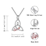 Mother and Child Necklace - 925 Sterling Silver Mother's Day Celtic Love Knot Pendant Jewelry Gifts for  Women