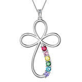 Rainbow infinity cross Jewelry