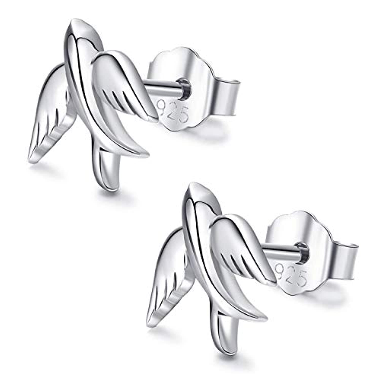 Bird Earrings For Women 925 Sterling Silver Cute Animal Swallow Hypoallergenic Stud Earrings