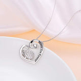 925 Sterling Silver Cute Animal I Love You Forever CZ Hedgehog Pendant Necklace Gift for Women Girls,18 inch
