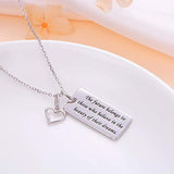 925 Sterling Silver The Future Belongs To Those Who Believe In The Beauty Of Their Dreams Inspirational Quote Graduation Necklace For Women