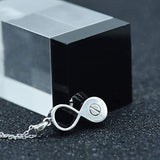 Infinity Paw Urn Cremation Jewelry S925 Sterling Silver Keepsake Memorial Urn Necklace For Ashes