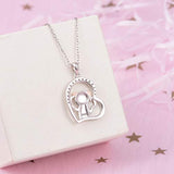 925 Sterling Silver Beautiful Elephant With Flower Heart Elephant Pendant Necklace Good Luck Dream Gift Jewelry For Women