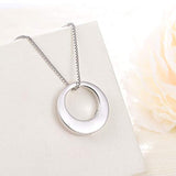 Sterling Silver Circle of Life Eternity Memorial Urn Necklace Always with me Cremation Jewelry Pendant Necklaces for ashes
