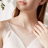 14K Gold Moissanite Dainty Elegant Infinity Love Knot Pendant Necklace Gift For Women Girls