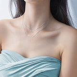 Sideways Cross Necklace Sterling Silver Infinity Pendant Multilayer Chain Layered Jewelry