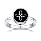Silver Celtic Knot Circle Cremation Urn Ring