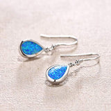 Wholesale Blue Teardrop Drop Earrings 