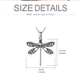925 Sterling Silver Dragonfly Pendant Necklaces for Women Dragonfly Necklace Gifts for Women Mother Girlfriend