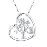 Silver Family Tree of Life Necklace