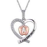 Lovely feet Pendant Necklace