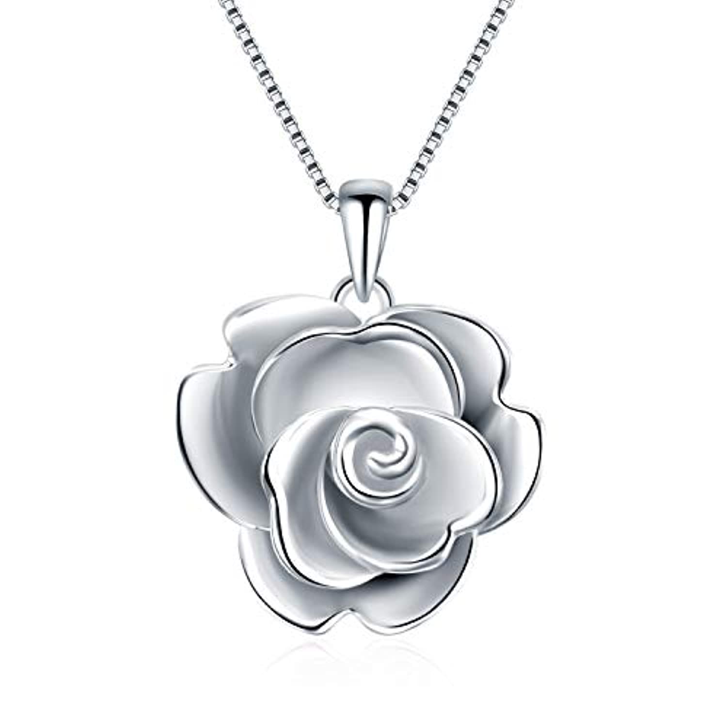 Sterling Silver Rose Flower