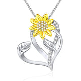 You are My Sunshine Sunflower Necklace