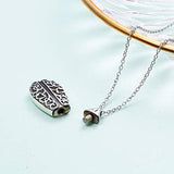 Cremation Jewelry 925 Sterling Silver Memorial Lockets Urn Ashes Keepsake Cylinder Necklace Pendant Engraved Always in My Heart