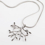 925 Sterling Silver Rustic Celtic Tree of Life Pendant, Rhodium Plated Alloy Necklace