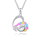  Silver Lovely Animal Horse Necklace