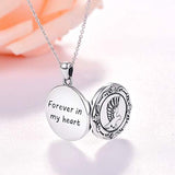 Harry-Potter Thunderbird Theme Locket Necklace For Women, 925 Sterling Silver Locket Necklace That Holds Pictures