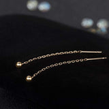 Gold Earrings for Women Threader Earrings Sterling Silver Chain Tassel Earrings