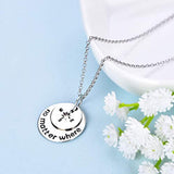 925 Sterling Silver Messages Compass Necklace Pendants