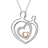 Mother Child Heart Necklace 