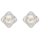 Pearl Luxury Square Stud Earrings