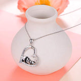 S925 Sterling Silver Cute Animal Panda Pendant Necklace for Women Teen Girls Penda Lover Gifts