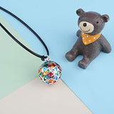 Harmony Ball Necklace Flower Colorful Chime Pendant Pregnancy Gift