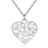 Silver Tree Of Life Pendant Necklace 