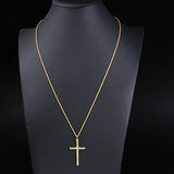 925 Sterling Silver Cross Pendant Necklace With 18inch Cable Chain